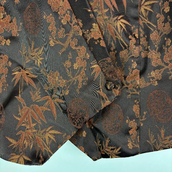 Vintage Brown Floral Vest - Picture 3 of 10